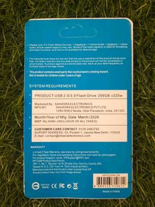 HP 256GB USB 2.0/3.0 Flash Drive