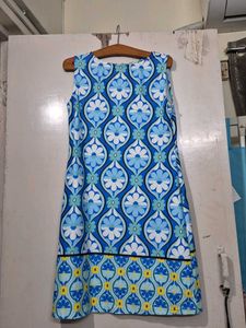 Blue Floral Shift Dress