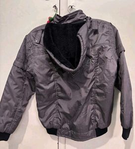 Stylish Grey Bomber Jacket
