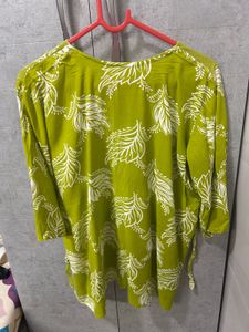 Green Floral Kurta