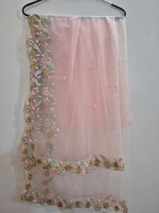 Stunning Yellow &amp; Pink Ruffle Lengha Set