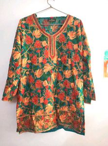 Thread Embroidered Kashmiri Kurta