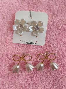 Elegant Floral Drop Earrings
