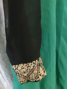 Indian Traditional  Outfit Ethnic Indian Full Length Gown Full Sleeves With Embroidery