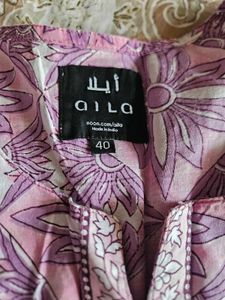 New Lilac Floral Print Kurta