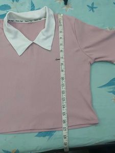 Pink Collared Polo T-Shirt