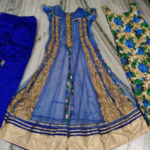 Elegant Blue Embroidered Kurta Set