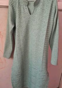 Pastel Green woollen kurti