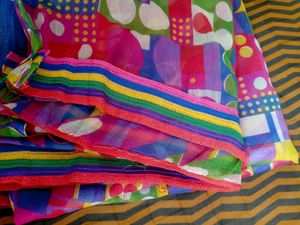 Vibrant Geometric Print Dupatta