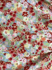 pure cotton Floral Print Puff Sleeve Top