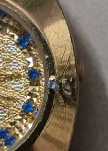 Rado diastar 1stcopy Vintage Gold Watch with Blue