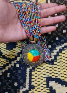 ✨ Colorful Beaded Boho Necklace | Statement Pendan