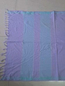 Chic Lavender and Blue Striped Dupatta