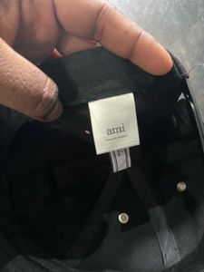 AMI Paris Black Cap