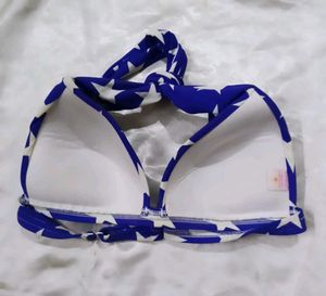 Star Print Blue Bikini Set
