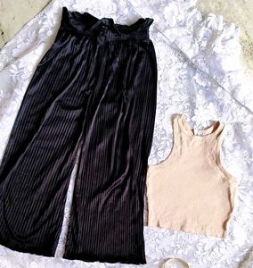 Chic Tank &amp; Pleated Pants Set