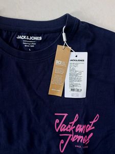 Jack &amp; Jones Navy Blue T-Shirt