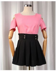 🚀🚀24Hrs EOS SALE🚀🚀 Pink Cold Shoulder Top