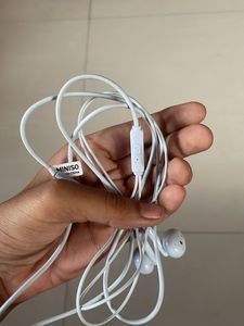 White Wired Earphones