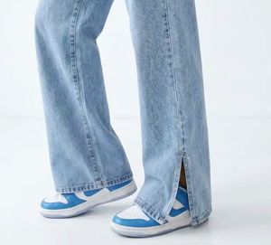 Washed straight leg Denim Jeans