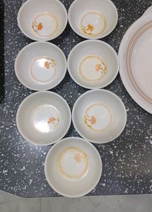 Vintage Floral Bowl and Platter Set