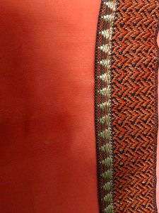 Elegant Orange Embroidered Saree
