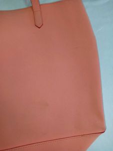 DressBerry Peach Coloured Tote Bag