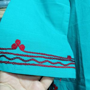 Kashmiri Embroidery Work Short Kurti