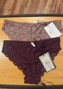 Lace brazillian underwear pack of 2
