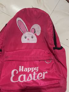 Cute Pink Easter Bunny Backpack