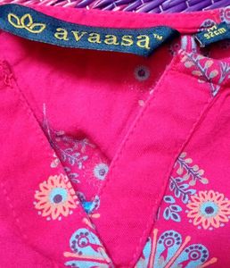 Pink Printed Avaasa Kurta
