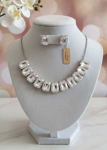 Sparkling Crystal Necklace & Earring Set