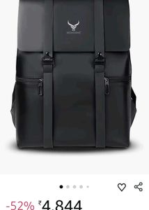 REDHORNS Black Backpack