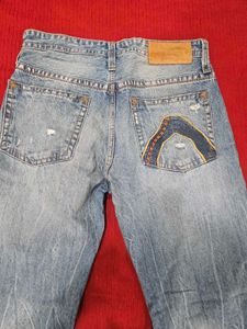 Buckaroo Men’s Rugged Light Blue Jeans – Waist 32