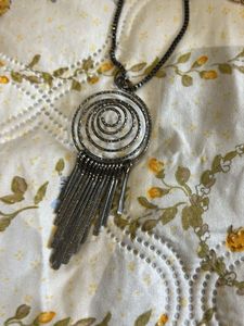 Unique Spiral Tassel Pendant Necklace
