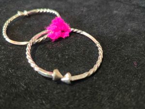 Silver Anklets Or Bangles - Pair For Kid's