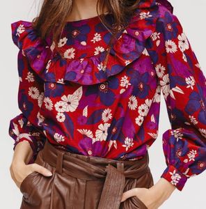 PROMOD FloralBlouse