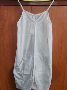Embroided Cotton Jumpsuit / Night Wear