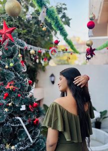 Stylish Olive Green Ruffled Jumpsuit