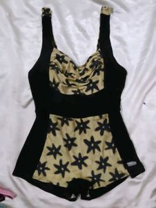 Floral Ruched Halter Swimsuit