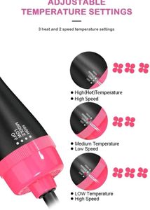 One step hot air Brush