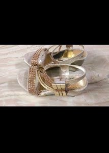 Women Golden Heels