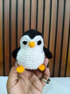 Handmade Crochet Penguin Toy