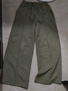 Olive Green Wide Leg Pants