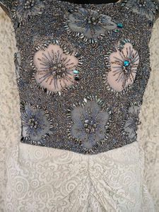 Beautiful Beaded Floral Dress