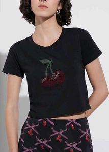 cute black cherry top 🍒
