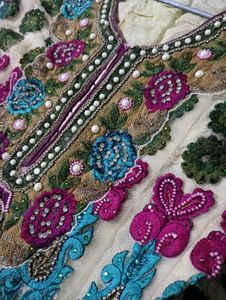 Beautiful hand Embroidered anarkali set