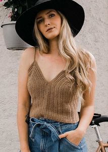 Crochet Knit Cami Top