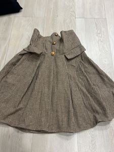 Stylish Houndstooth High-Waisted Skirt