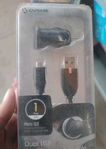 CAPDASE Dual USB Car Charger & Cable